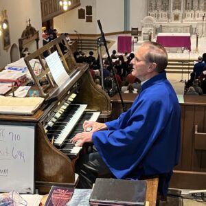 Bob Hopko at the organ